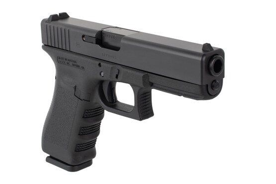 Glock G17 Gen 3 9mm pistol features a full size polymer frame